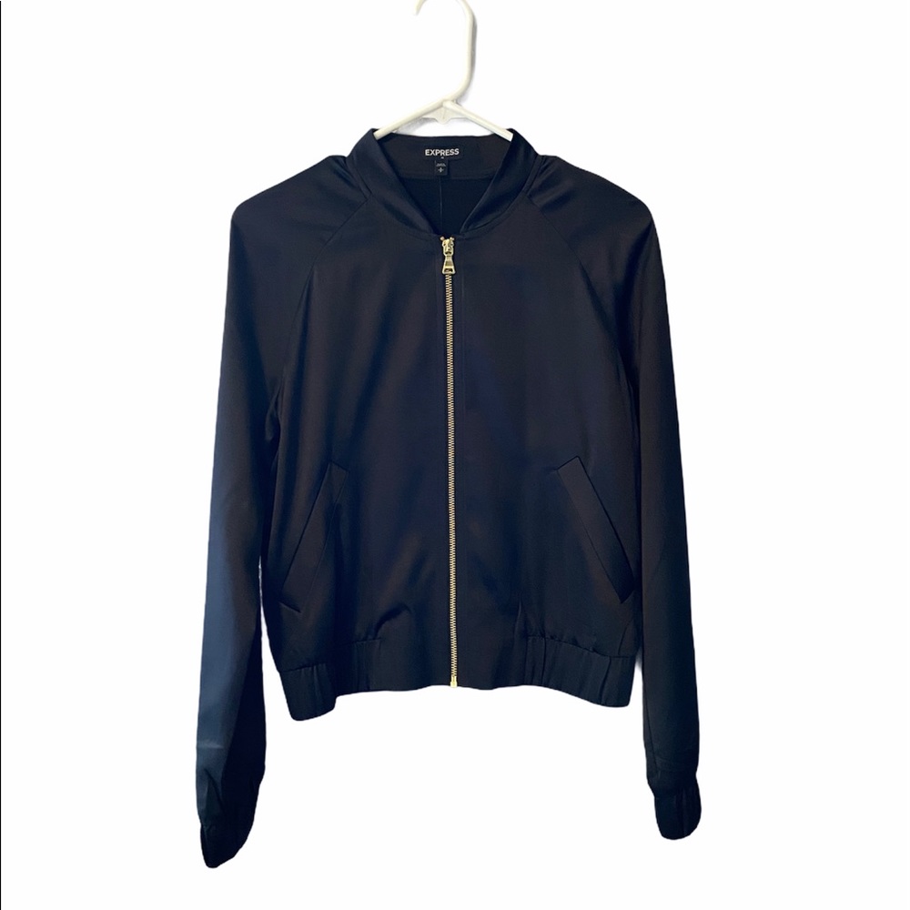 Express Black Satin Jacket